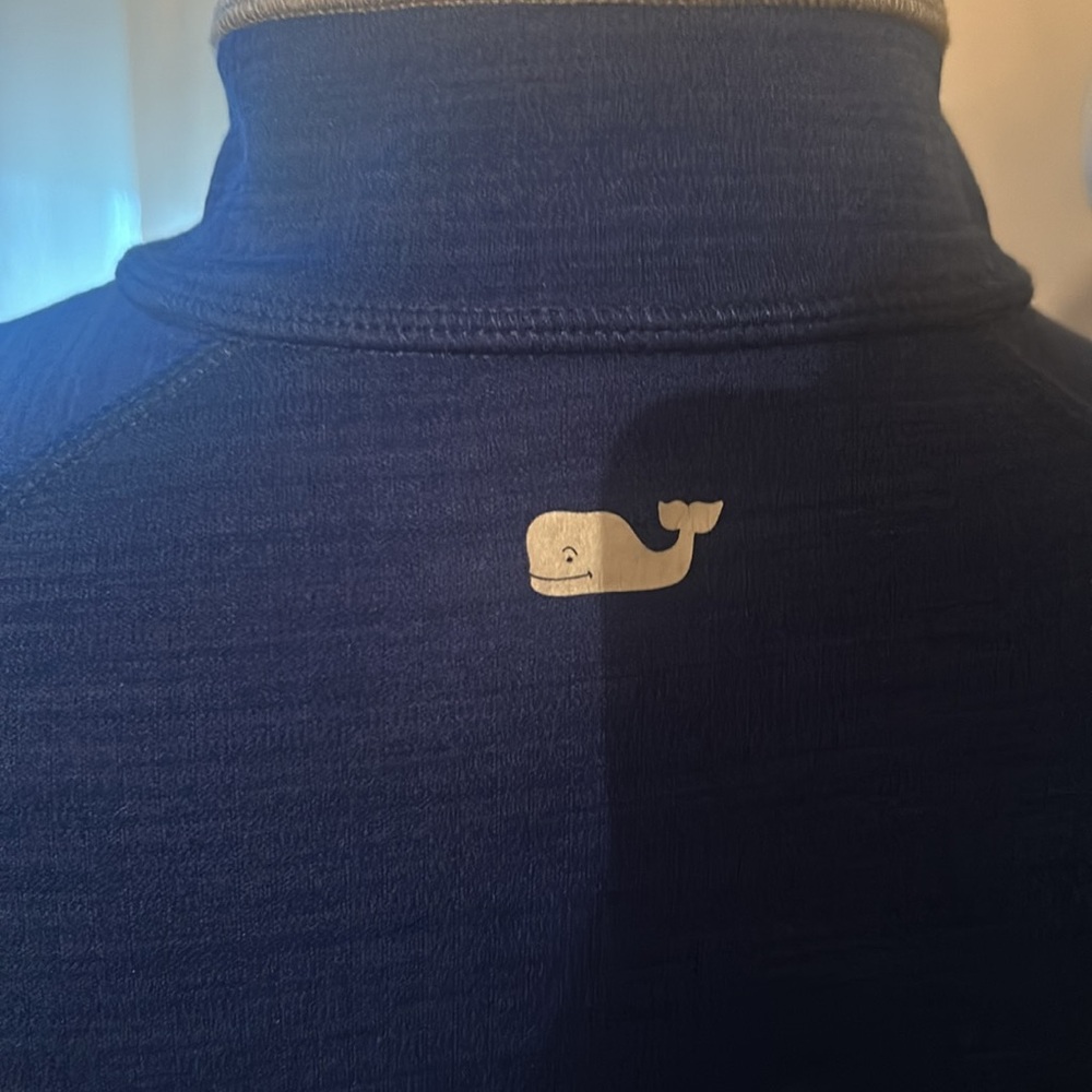 Vineyard Vines blue zipper up pull over, boys size large. - Picture 3 of 6